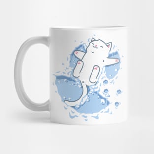 Cat Snow Angel Mug